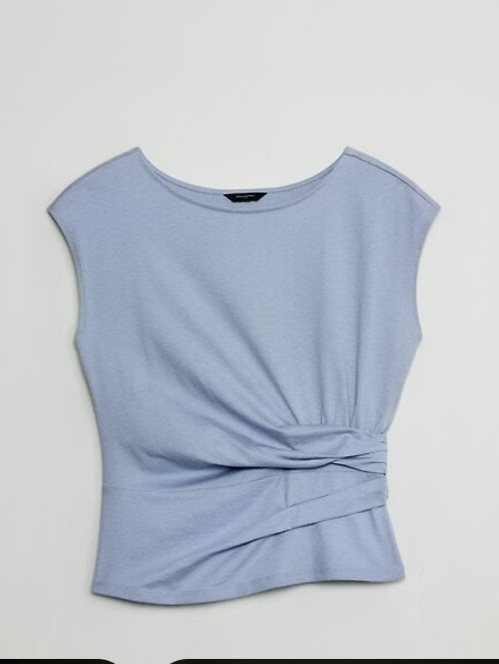 Banana Republic Periwinkle Blue Side-Twist Drape Knit Top XXL